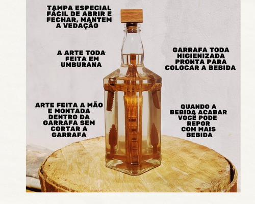 Tonel De Madeira Umburana P/ Pinga/cachaça 1 Litro / Barril 1