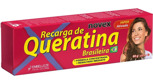 Kit 3 Recarga De Queratina Brasileira Tratamento Capilar 80g 1 Kit 3 Recarga De Queratina Brasileira Tratamento Capilar 80g 1