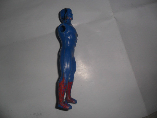 Antiguo Muñeco Plastico Inflado Superheroe Comics Heroe 1