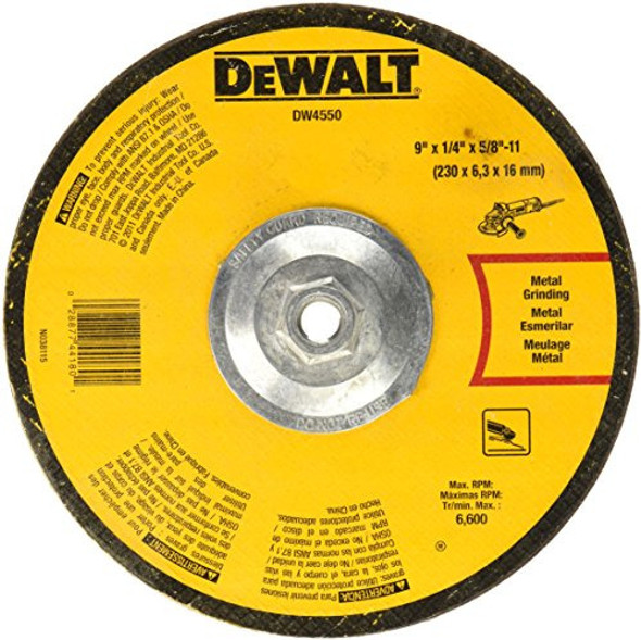 Dewalt Dw4550 9 PuLG. Por 1/4 PuLG. Por 5/8 PuLG. 11 Muela A 0