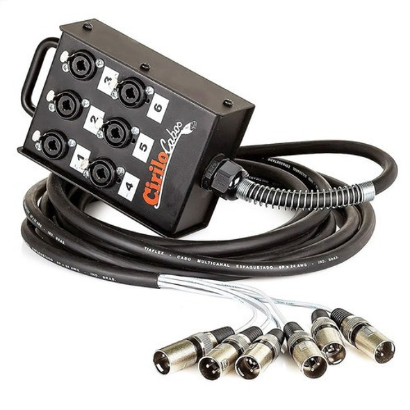 Medusa Com Multicabos 6 Vias Conectores Combo - 1 Mts 0