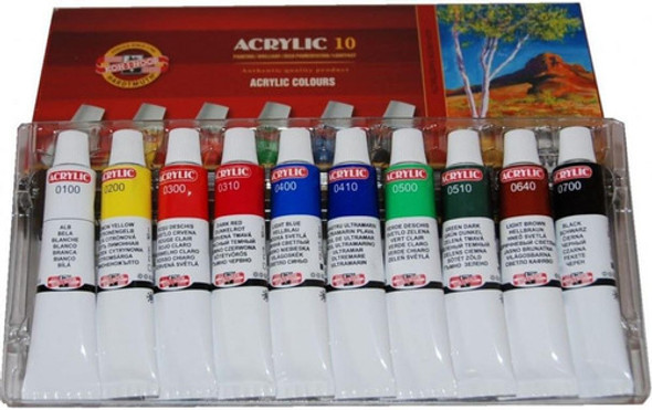 Acrilicos 16ml Koh I Noor Profesional Pack X10 1