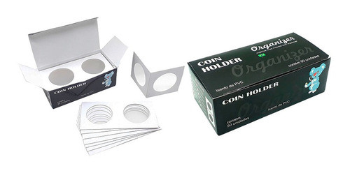 5 Cx Coins Holder Organizer 37mm 1