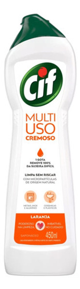 Kit 2 Cif Saponáceo Laranja Cremoso Em Squeeze 450ml Barato 1