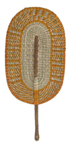 Leque Pendente Decorativo Seagrass (amarelo) 28x60cm 0
