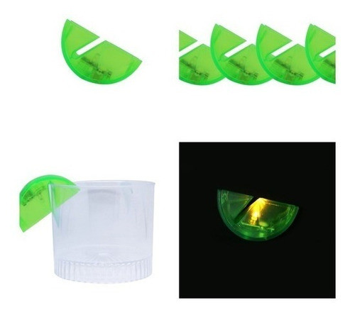 Gajos Limón Led Para Vasos X 5. Cotillón 0