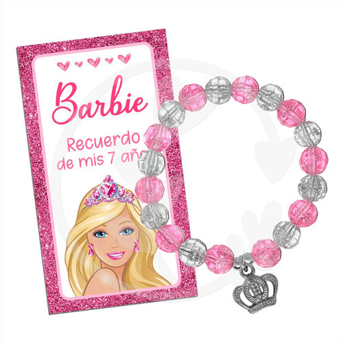 Pulseras Souvenirs Barbie Y Ken Originales X25 0