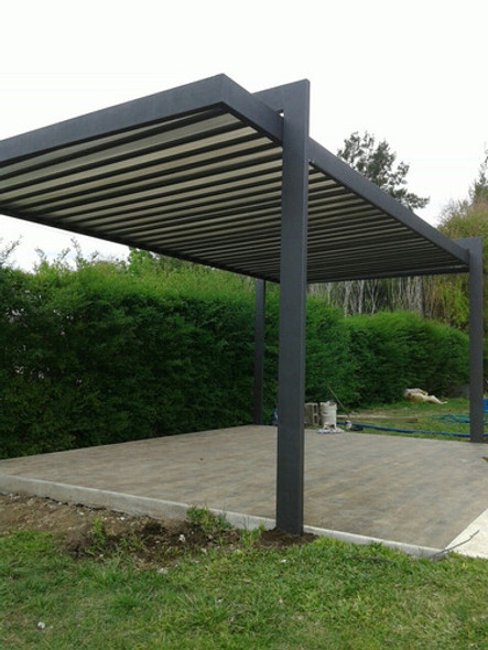 Techo Cochera Garage Pérgola Aleros Policarbonato Toldo 0