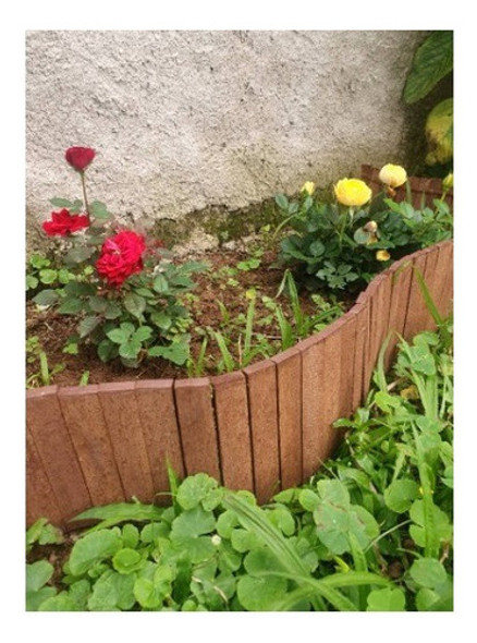 Cerca Limitador Para Jardim Horta  Em Madeira 10 Metros 1