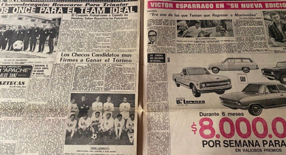 México Mundial, Fútbol 1970, 6 Pág, 30/05, El País, Cr06 1