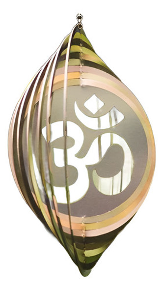 Wind Spinners / Móvil De Viento ~ Om ~ Acero Inoxidable 20cm 0