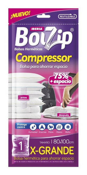 Bolsa Hermética Ahorra Espacio Bolzip Compressor X-grande 0