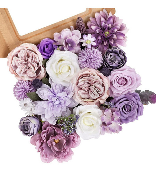 Flores Artificiales Bodas Decoracion Fiestas - Purple 0 Flores Artificiales Bodas Decoracion Fiestas - Purple 0