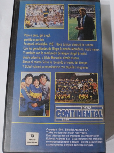 Película Original En Vhs Boca Campeón 1981 1