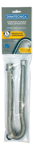 Flexible 1/2 X 60 Cm Gas Aprobado Dinatecnica 0