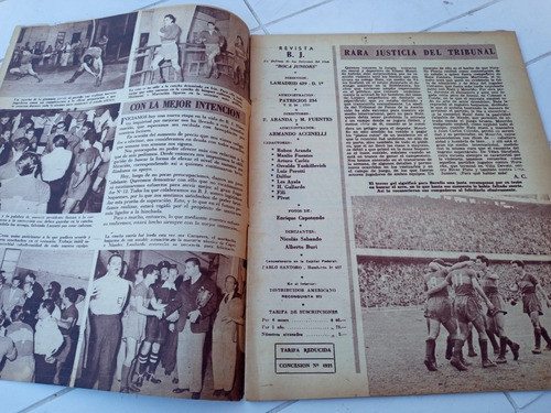 Revista Boca Juniors Bj N.78 - 30/09/54 Se Afianza Boca 1