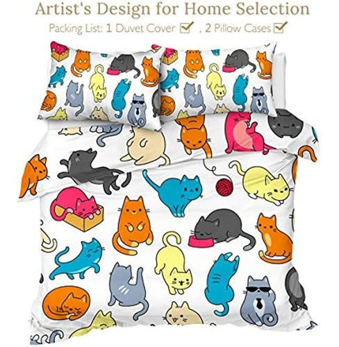 Juego De Ropa De Cama Para Gatos Sleepwish, Juego De Cama Co 1