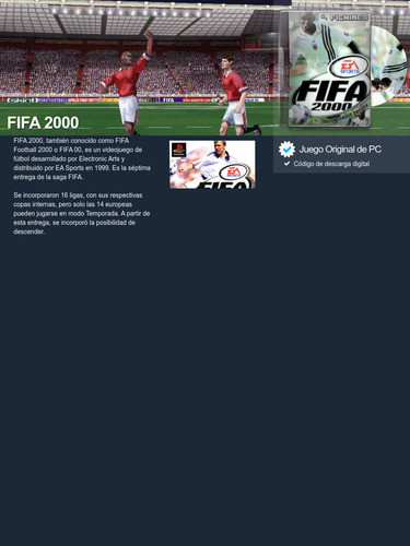 Fifa 2000 - Descarga Digital - Pc #29370 1