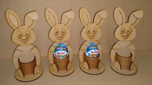 Conejo De Pascuas Kinder 3 Modelos 10 De Cada Unidad 0