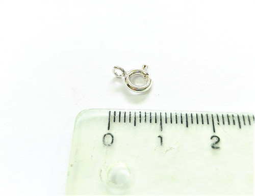 Cierres Argolla Resorte 6mm Plata 925 40 Unidades Mayorista 1