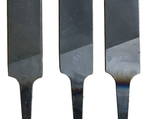 3 Limas Plana En Punta Raselli Dorada 14 PuLG Fina 1