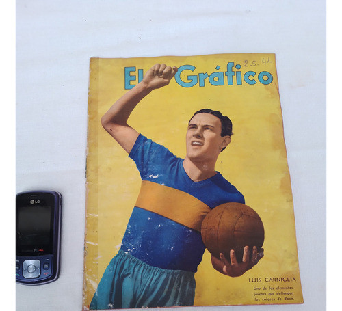 Antigua Revista El Grafico N1138 Boca Juniors Luis Carniglia 0