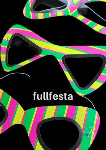 Combo 36 Antifaces Super Fluo-fiestas-cotillón-(12 X Modelo) 0