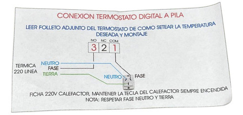 Termostato De Ambiente Digital Airpal Calefaccion 1