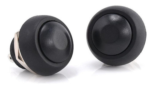 Boton Pulsador Switch 250v 1a Sin Retencion 12mm Negro 1