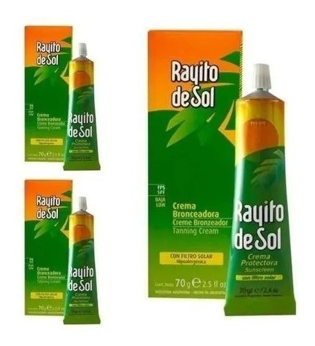 Kit 3un Rayito De Sol Bronzeador Rayto 100% Original 1