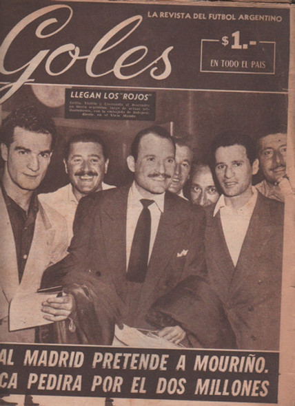 Revista Goles * N° 296 - Año 1954 Labruna - Mouriño - Mendez 0
