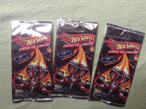 Hot Wheels Juego De Cartas Coleccionables 10 Sobres X $ 90.- 0