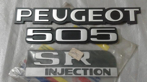 Peugeot 505 Sri 2.0 Juego De Insignias Traseras 1
