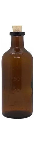 6 Botellas Vidrio Agropecuario Gin Ambar 250 Cc C/corcho 1