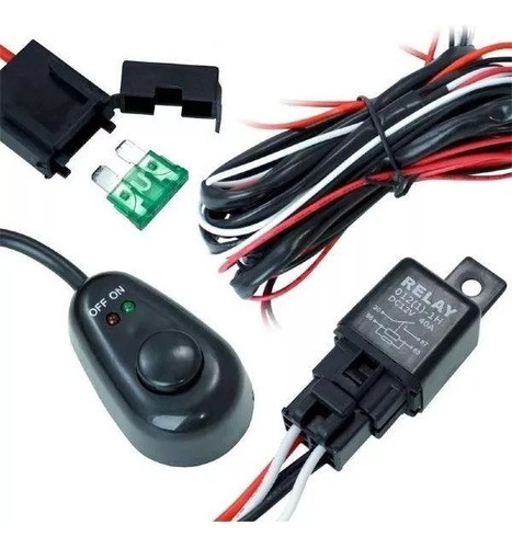 Kit De Instalación Cableado Faro Barra Led Auxiliar 2 Mts 1