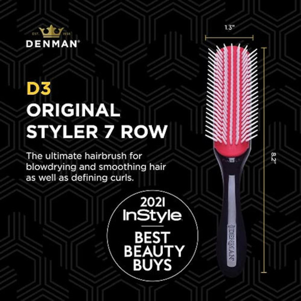 Denman Classic Styling Brush 7 Filas - D3 - Cepillo Para El 1