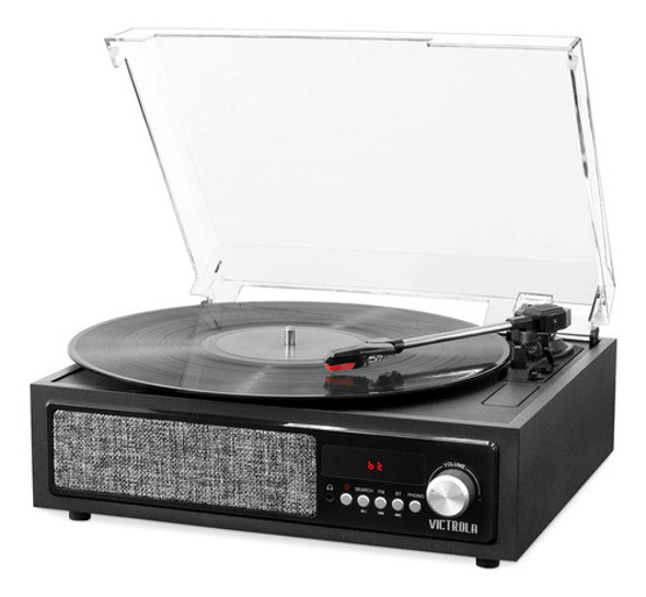 Victrola Reproductor De Discos Bluetooth 3 En 1 Con Altavoce 1 Victrola Reproductor De Discos Bluetooth 3 En 1 Con Altavoce 1
