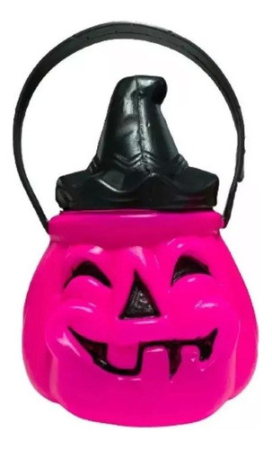 Calabaza Caramelera Plástica Halloween X Unidad Colores 0