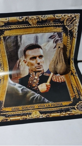 Afiche Lámina + Huevos De Gral Lionel Scaloni - Argentina 1