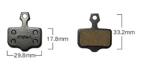 Pastillas Freno De Disco Ksd Bicicleta, M12 - Sram Db5, Db3, 1