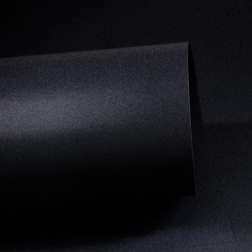 50 Folhas Papel Color Plus Metalizado 180g A4 Preto Oxford 1