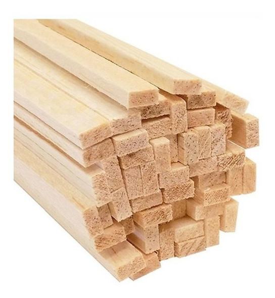 Madera Balsa Varilla 2x2mm X90cm X25 Unidades 0