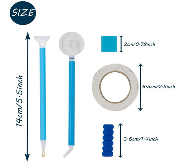 Kit De Boligrafo Para Pintura Con Diamantes 5d Y Accesorios 1