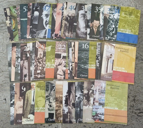 Colección Historia Visual Argentina Clarín Fascículos X 50 0