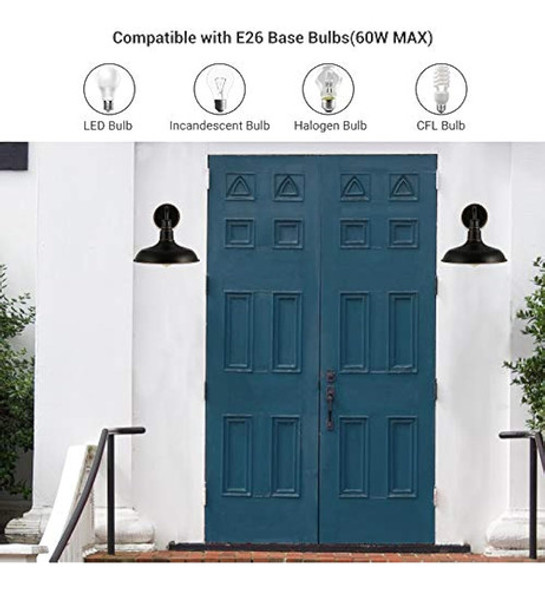 Dewenwils, Paquete De 2 Apliques De Pared Para Interiores Y 1