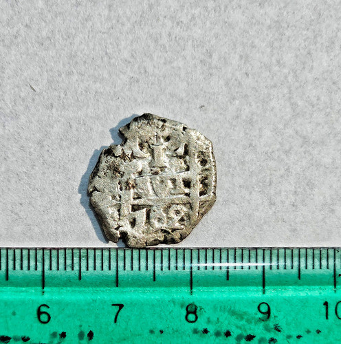Moneda Macuquina Carlos Ill 1762 Doble Fecha Visible 0