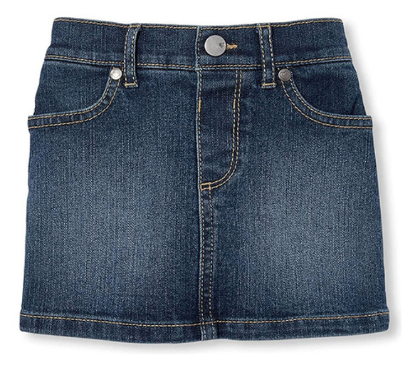 The Children's Place Baby Girls And Toddler Denim Skort Skir 0