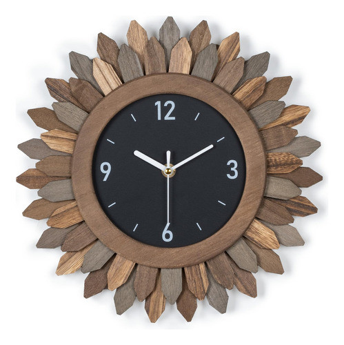 Honiway Reloj De Pared Con Pilas, 12 Pulgadas, Silencioso, S 0