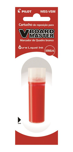 Kit Refil Pincel Quadro Branco Vb Master Pilot Vermelho 4un 1