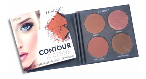 Set Maquillaje Princessa Set Contorno Contour & Define 0